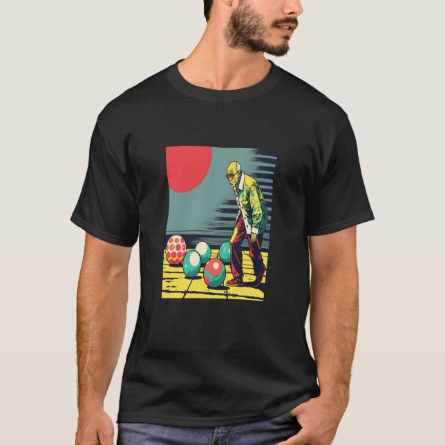 Bocce Ball Retirement Appreciation Pop Bocce Ball  T-Shirt (Vorderseite)