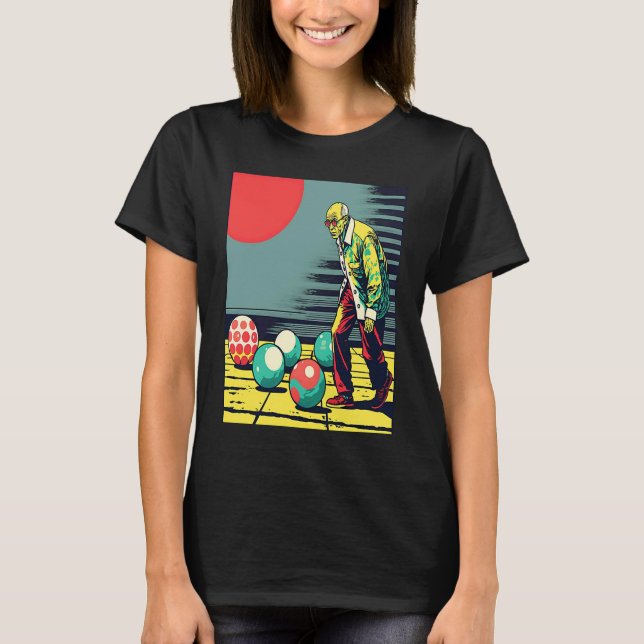 Bocce Ball Retirement Appreciation Pop Bocce Ball  T-Shirt (Vorderseite)