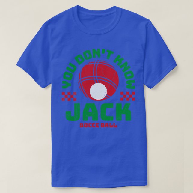 Bocce Ball Sie nicht kennen Funny Bocceball Game T-Shirt (Design vorne)