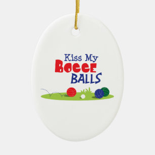 Bocce Ball-Spiel Keramik Ornament