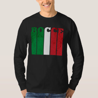 Bocce-Ball-Spieler Italia Italien-Flagge Bocce T-Shirt