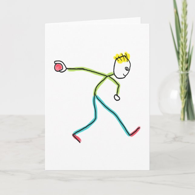 Bocce Ball Stockmann Karte (Vorderseite)