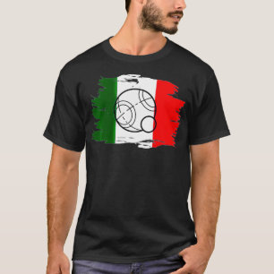 Bocce Ball T Italienische Flagge Bocce Ball Turnie T-Shirt