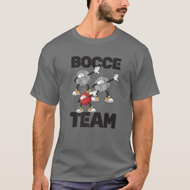 Bocce-Ball-Team mit Jack Bocci-Dab-Spiel B T-Shirt (Vorderseite)