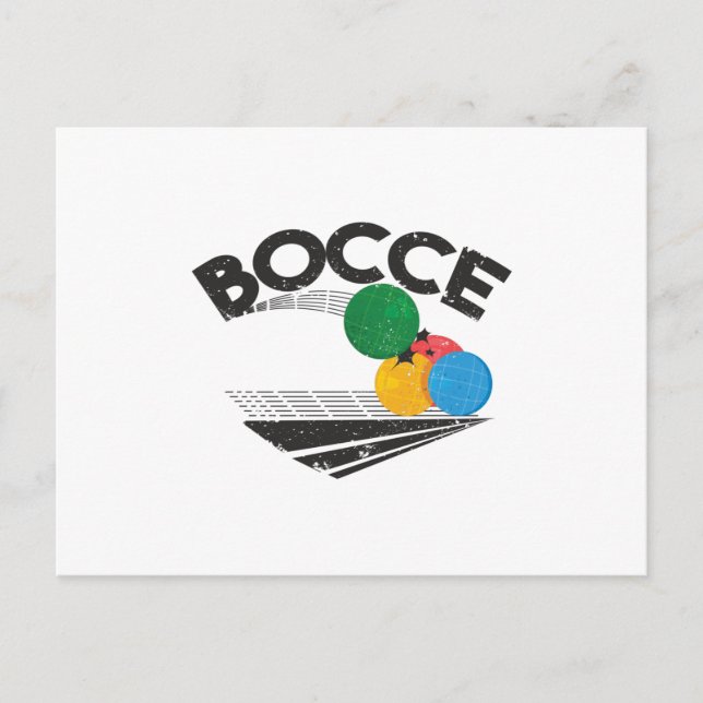 Bocce Balls Game Postkarte (Vorderseite)