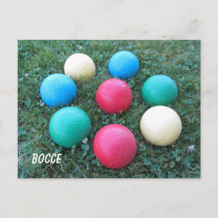 Bocce Balls Postkarte