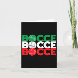 Bocce - Bowling Boule Bo,  für die Begeisterung vo Karte
