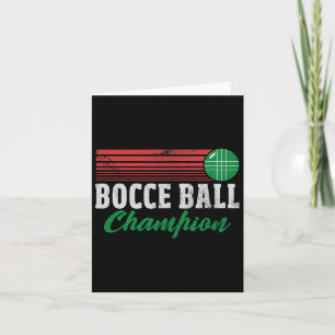Bocce Byll Champion Italian Bocci Player Champ Dis Karte