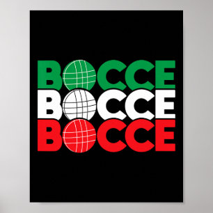 Bocce - Byll Game Enthusiast Rasen Bowling Boule B Poster