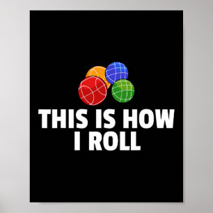 Bocce-Geschenk für italienische Bowling-Bocci-Spie Poster