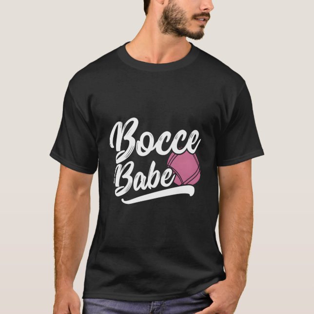 Bocce Girl - Funny Bocce Player Italienischer Bowl T-Shirt (Vorderseite)