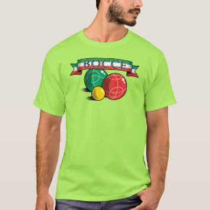 Bocce in der Fahne T-Shirt