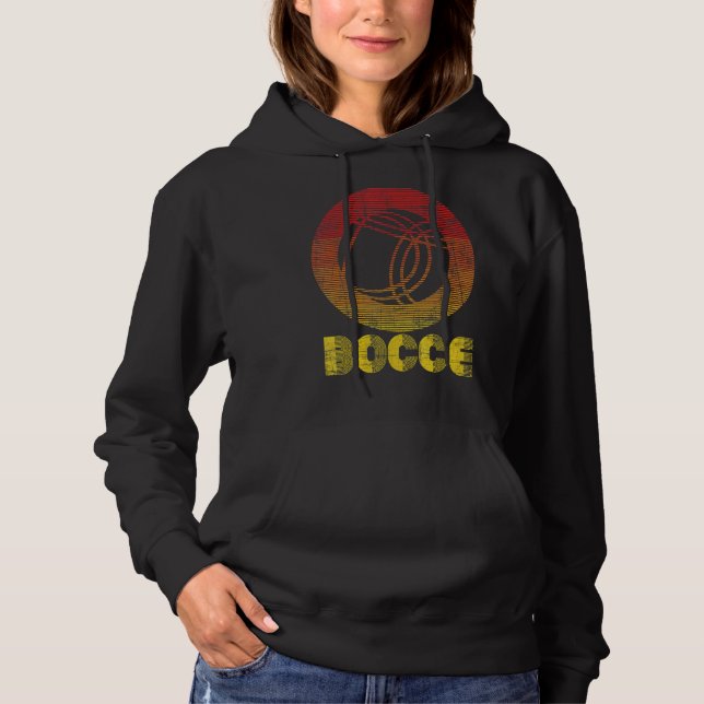 Bocce Lawn Bowling Game Ball Player Boccia Boule Hoodie (Vorderseite)