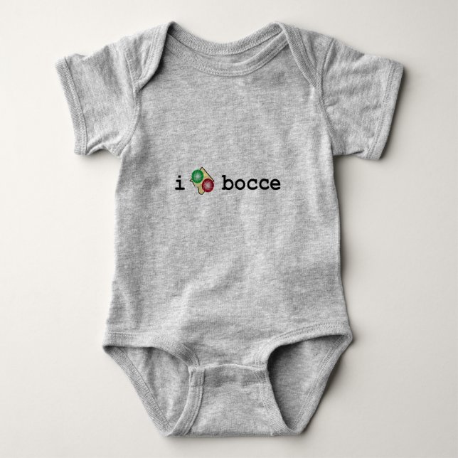 Bocce Onsie Baby Strampler (Vorderseite)