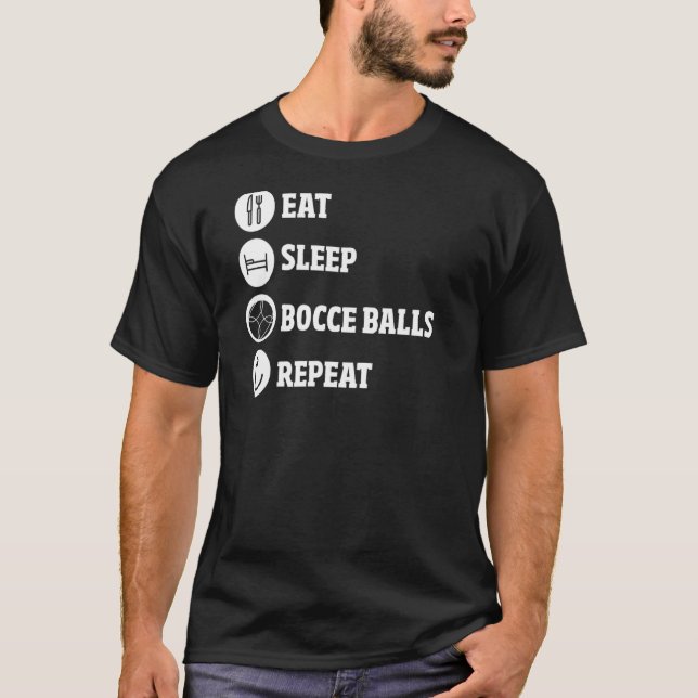 Bocce Player Bocce Game Bocce Ball T-Shirt (Vorderseite)