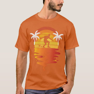 Bocce-Shirt Retro-Sonnenuntergang 70er Jahre Vinta T-Shirt