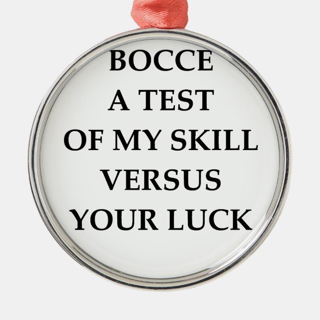 BOCCE SILBERNES ORNAMENT (Vorne)