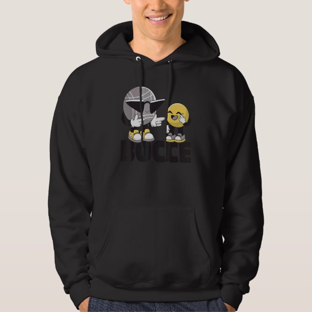 Bocce Slogan Bocci Game Bocce Ball mit Jack Bocce Hoodie (Vorderseite)