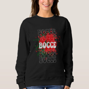 Bocce Splash Bocce Ball Spieler Vintage Retro Sweatshirt