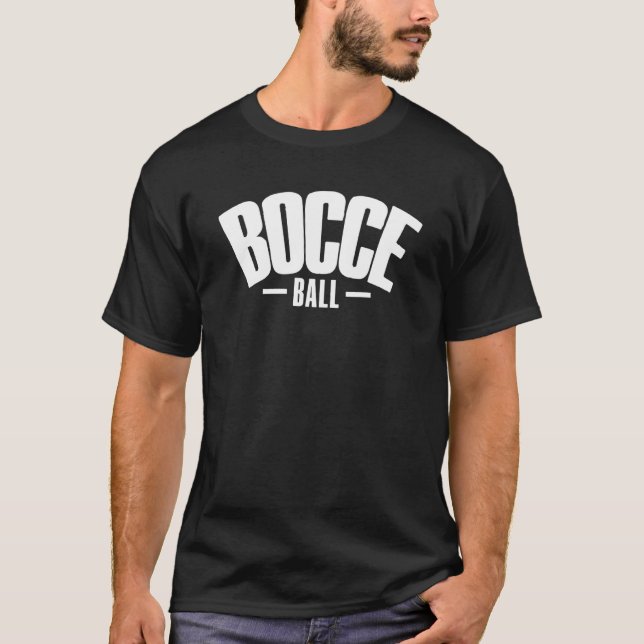 Bocce Sprichwort Bocce Ball mit Jack Boccce Game B T-Shirt (Vorderseite)