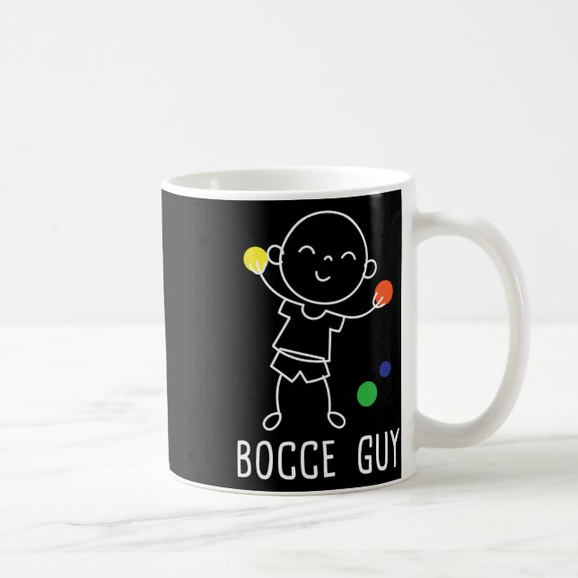 Bocce-Typ - Rasenbowling-Byll-Spiel-Enthusiast Bou Kaffeetasse (Rechts)