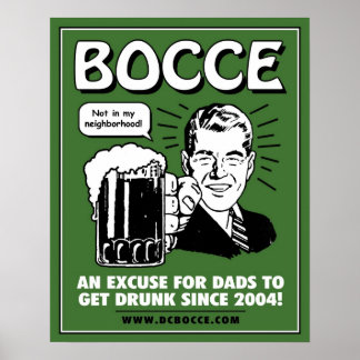 Bocce Vaters Poster - Grün