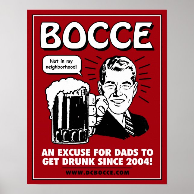 Bocce Vaters Poster - Red (Vorne)