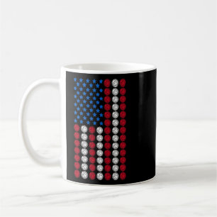 Bocce Vintag US-amerikanische Flagge Bocce 2 Kaffeetasse