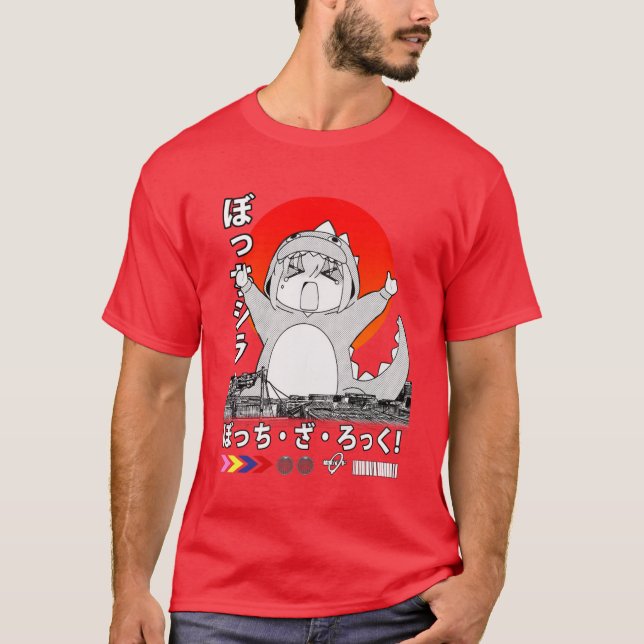 Bocchi Kaiju retro T-Shirt (Vorderseite)