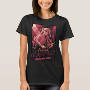 Bocchi Minimalistisches Geometrisches Anime Poster T-Shirt