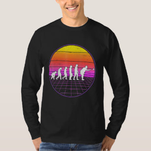 Boccia Evolution Vaporwave 70er Boule Petanque Boc T-Shirt
