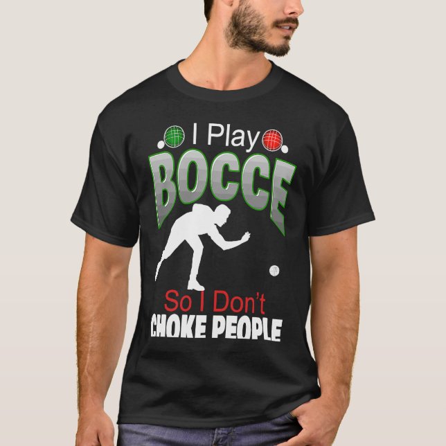 Boccia-König oder -Königin Erwachsene-Rasen-Bowlin T-Shirt (Vorderseite)