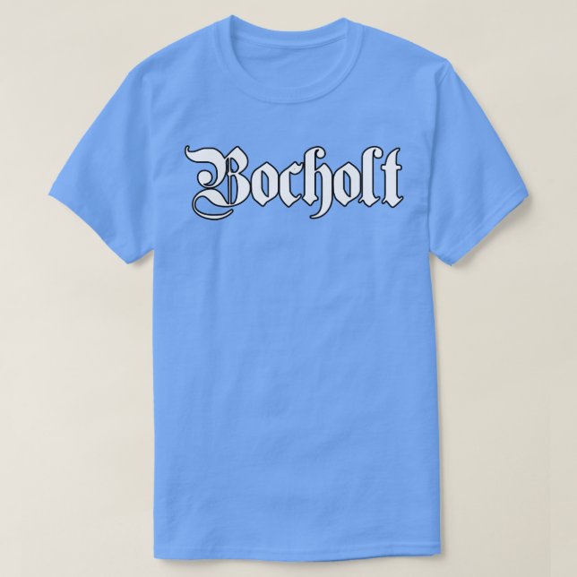 Bocholt geschrieben mit gotischem Schriftart T-Shirt (Design vorne)
