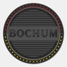 Bochum City Pride Emblem – German Identity Runder Aufkleber