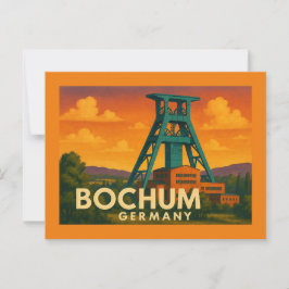 Bochum Deutschland Stadt Kunst Postkarte