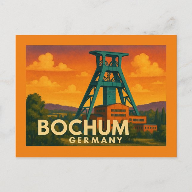 Bochum Germany City Art Postkarte (Vorderseite)