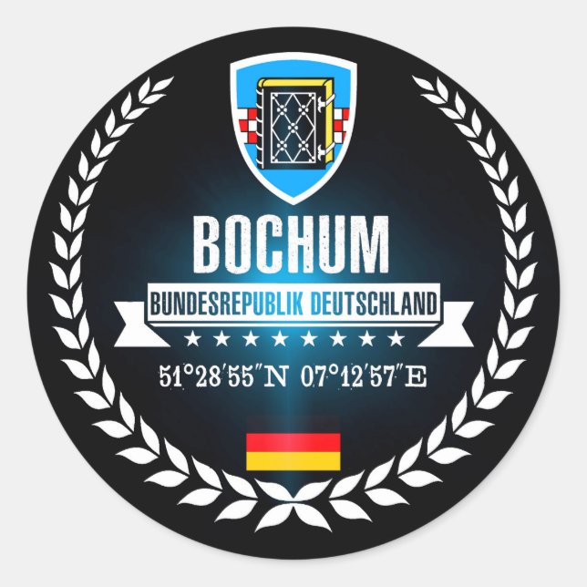 Bochum Runder Aufkleber (Vorderseite)