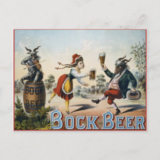 Bock Beer Postkarte