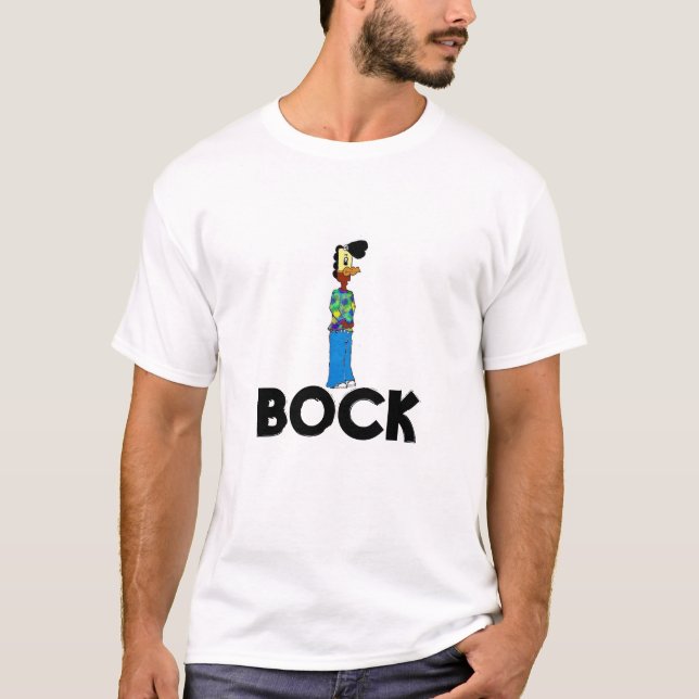 Bock-Huhn-schlichtes T-Shirt (Vorderseite)