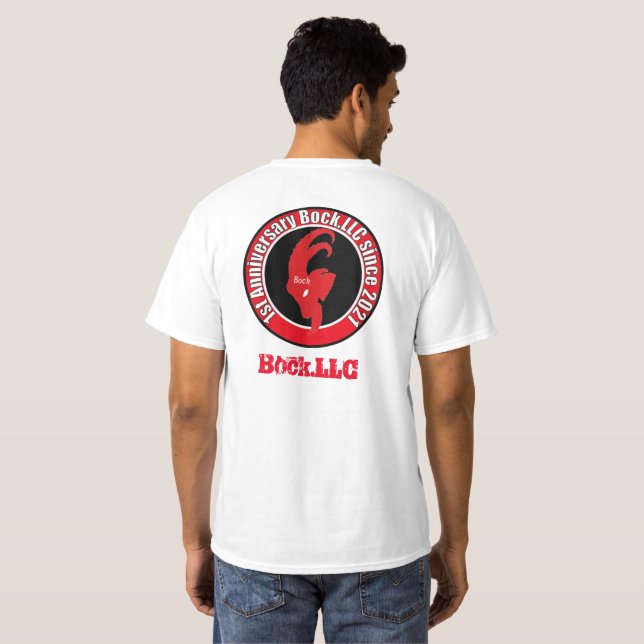 Bock.LLC 1st Anniversary T-Shirt (Schwarz voll)
