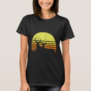 Bock-Maultierhirschjagd Dad Vintage Retro Sonne Bo T-Shirt