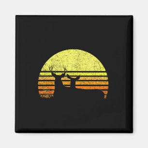 Bock-Maultierhirschjagd Vater Vintage Retro Sonne Magnet