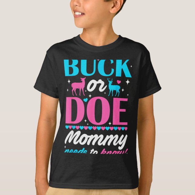 Bock oder Hirsch-Mama muss wissen Hüter des Geschl T-Shirt (Vorderseite)