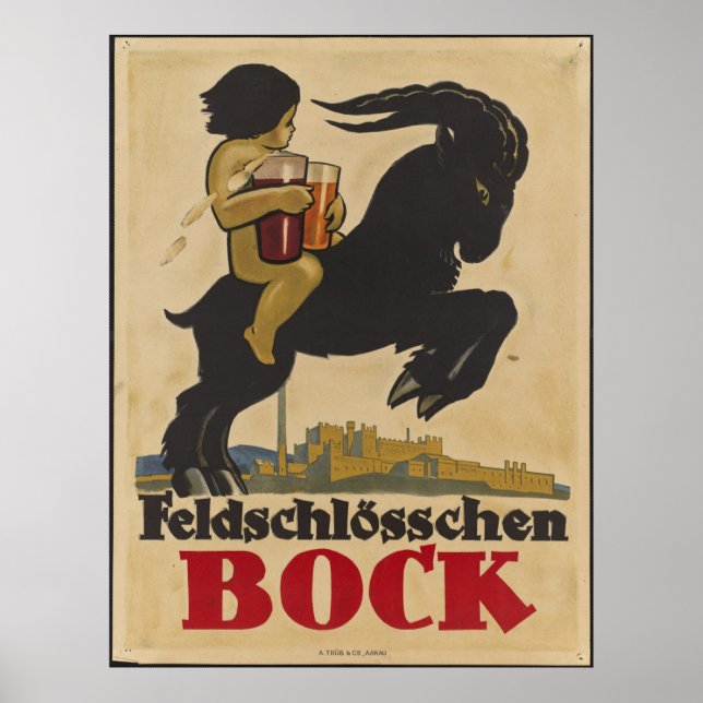 Bock Vintage Travel Poster und Retro Prints (Vorne)