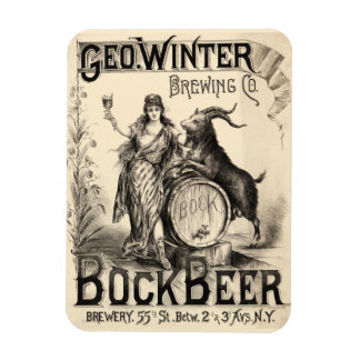 Bockbierbrauerei Co Lager Vintage Antik Rustikal Magnet