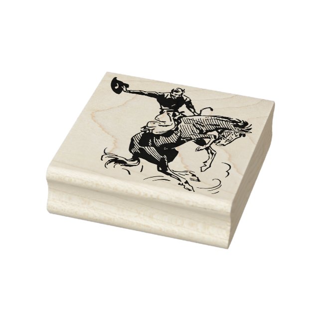 Bockender Bronco-Stempel Gummistempel (Stempel)