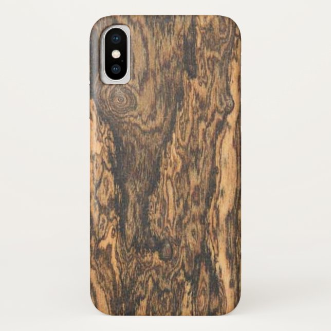 Bocote (Holz) fertig Case-Mate iPhone Hülle (Rückseite)