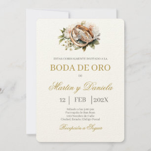 Boda de oro editierbar einladung