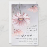 Boda en margaritas rosas pálidas españolas 2
