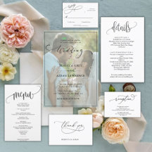 Boda simple de fotografías en blanco y negro